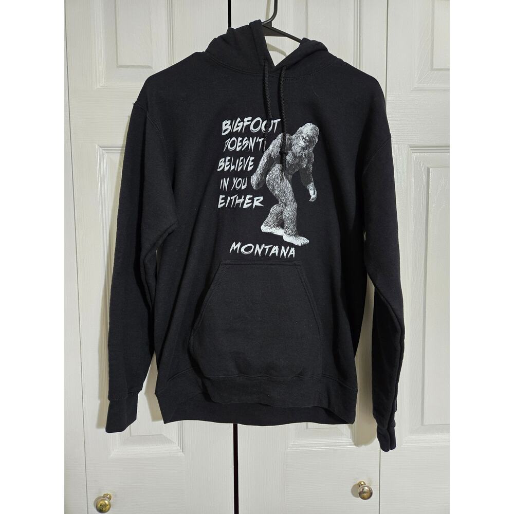 Unknown brand small unisex black Bigfoot hoodie